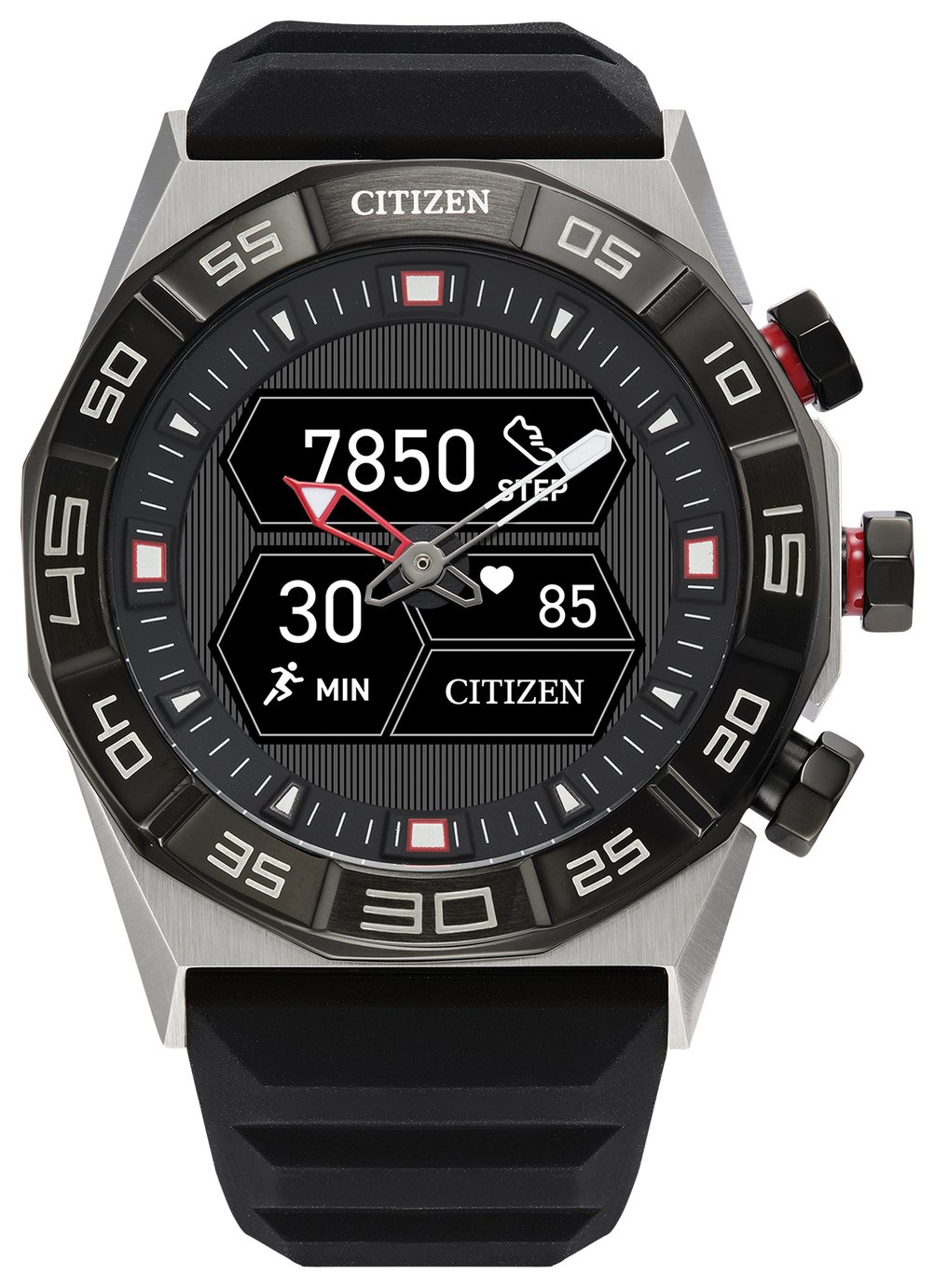 Citizen Black Bezel Gen 2 Silicon Strap Smart Watch
