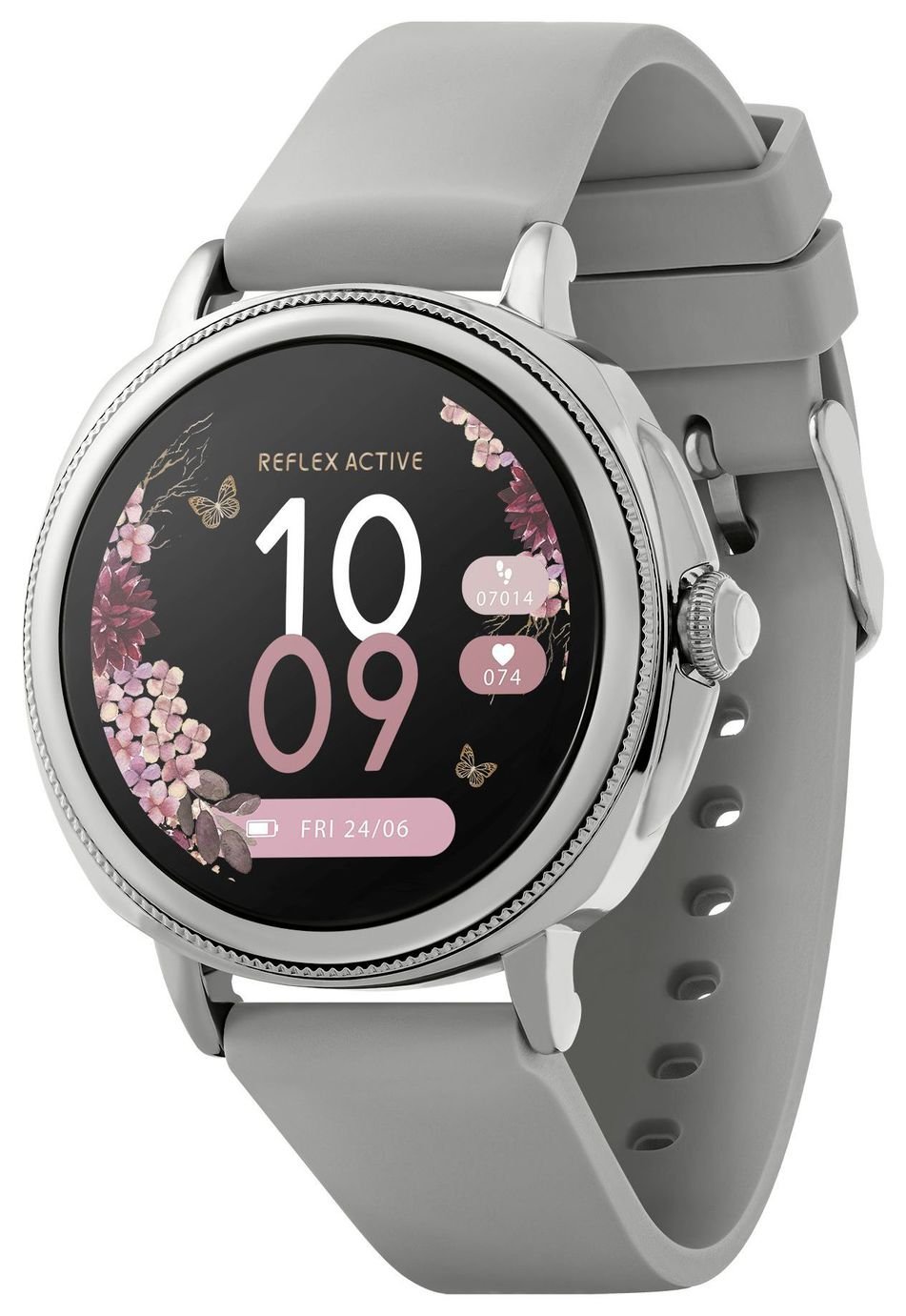 Reflex Active Series 25 Grey Strap Smart  Watch