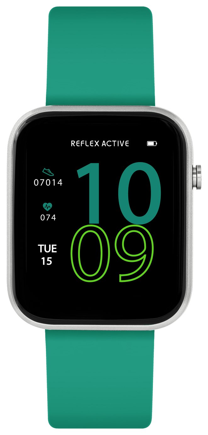 Reflex Active Series 12 Teal Strap Smart Watch
