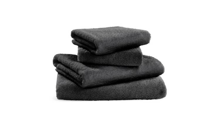 Buy Habitat Hygro Anti Microbial 4 Piece Towel Bale Grey Bath towels Argos