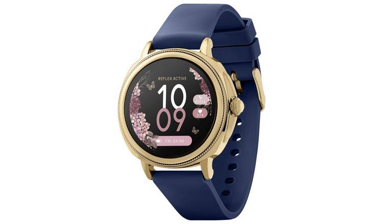 Buy Reflex Active Series 25 Navy Blue Strap Smart Watch Argos