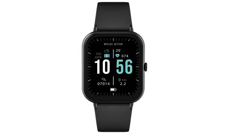 Buy Reflex Active Black Smart Watch | Fitness and activity trackers | Argos