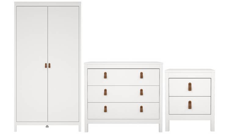 Argos white deals wardrobe set