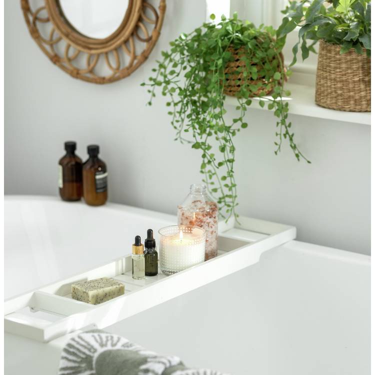 Habitat Bamboo Bath Bridge - White 0