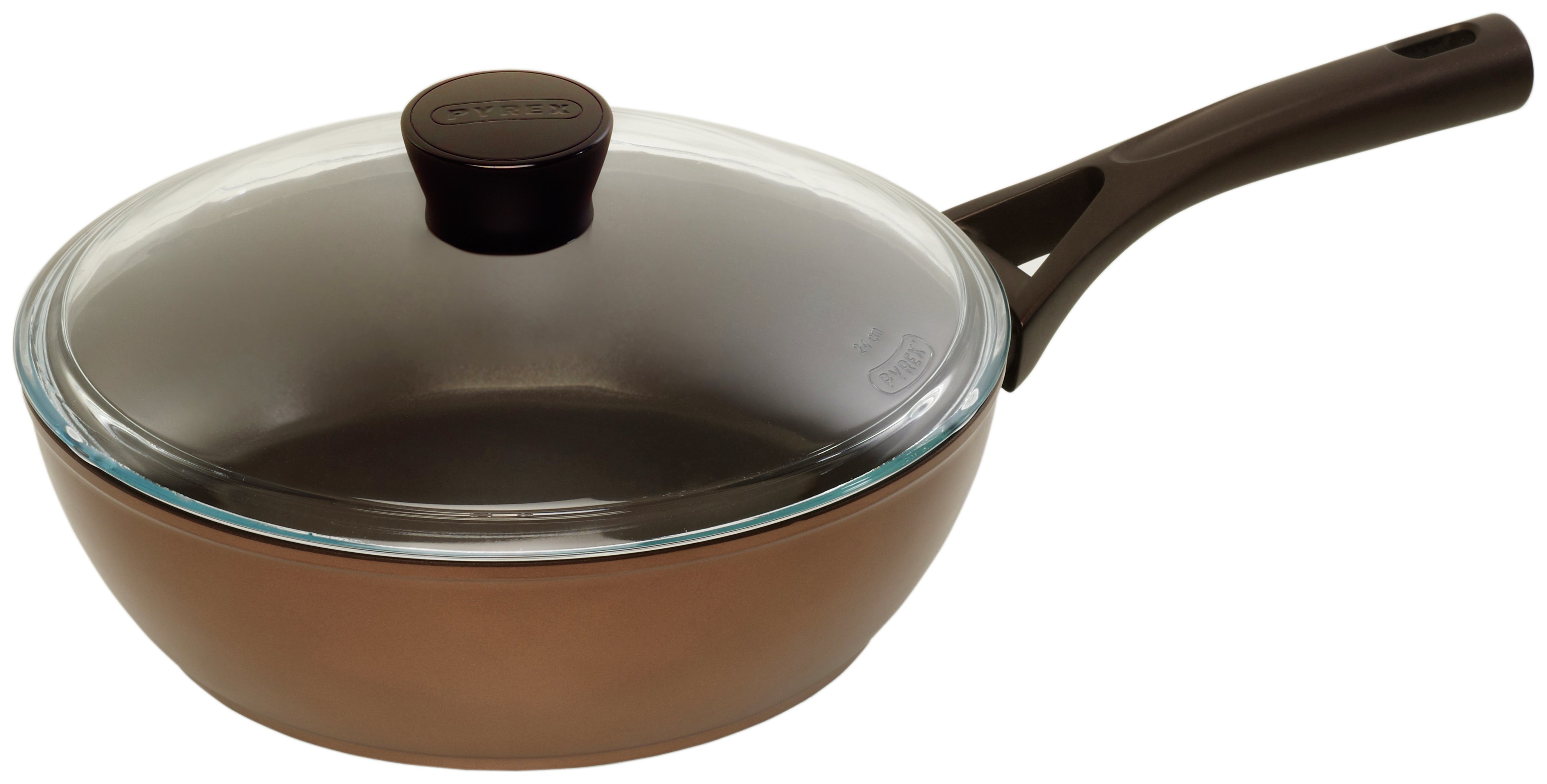 Pyrex Gusto+ Induction 24cm Non-Stick Saute Pan with Lid