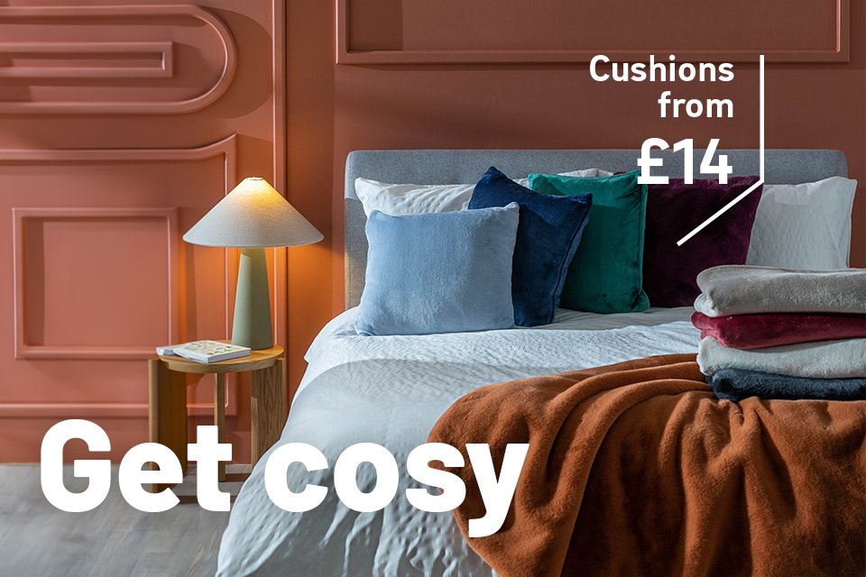 Snuggle in and get cosy this autumn. Turn your home into the ultimate cosy haven.