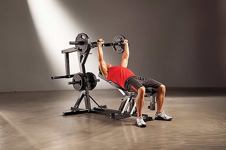 A man working on Marcy Pro PM4400 Leverage Home Multi Gym.