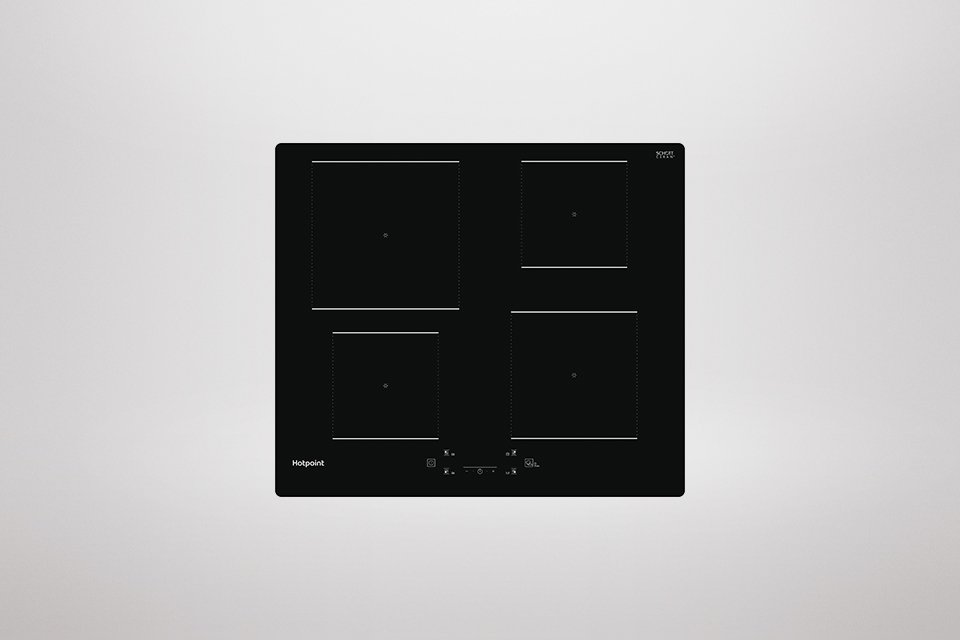 Hotpoint TQ1460SNE electric induction hob in black colour.