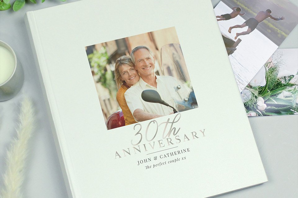 Personalised Message 30th Anniversary Photo Album.