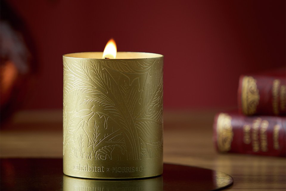 Habitat x Morris & Co. Oak & Fallen Acorn Single Candle.