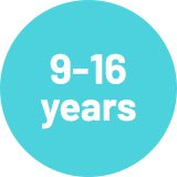 9 - 16 years.