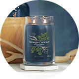 A Yankee Signature Bayside Cedar Large Jar Candle.