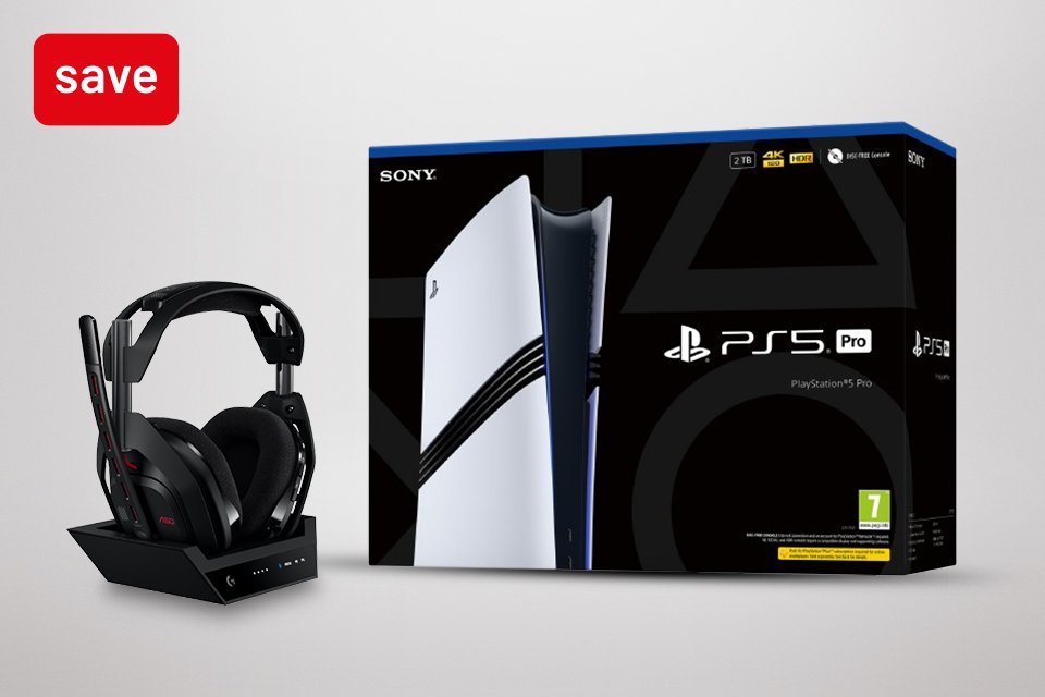 Save 10% on an Astro A20, A50 or A50x headset. When bought with a PlayStation 5 Pro.