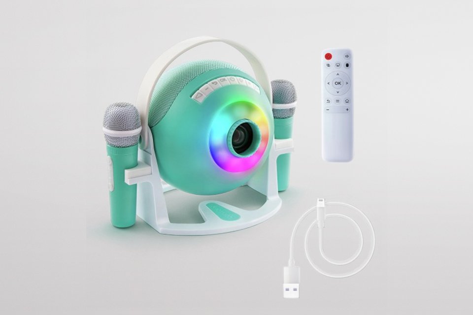 Projector Karaoke machine.