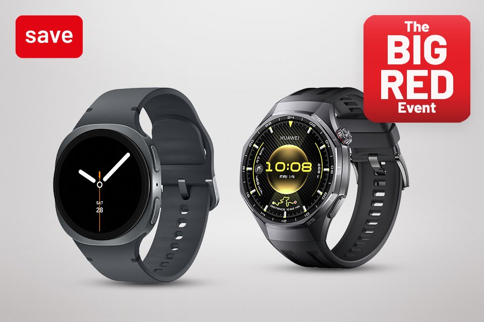The Big Red Event. Save on smart watches. With codes RED10, RED20, RED30.