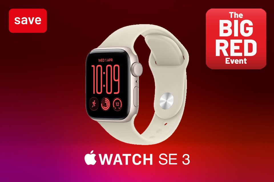The Big Red Event. Save 10% on Apple Watch SE 3. Using code RED10.