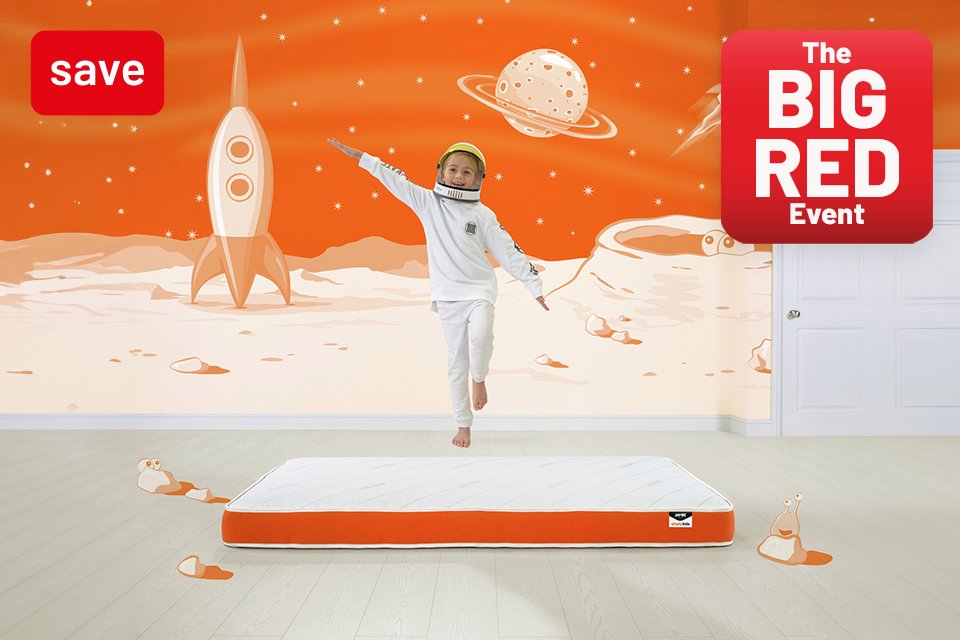 The Big Red Event. Save on selected kids and nursery furniture use code RED10, RED20 or RED30.