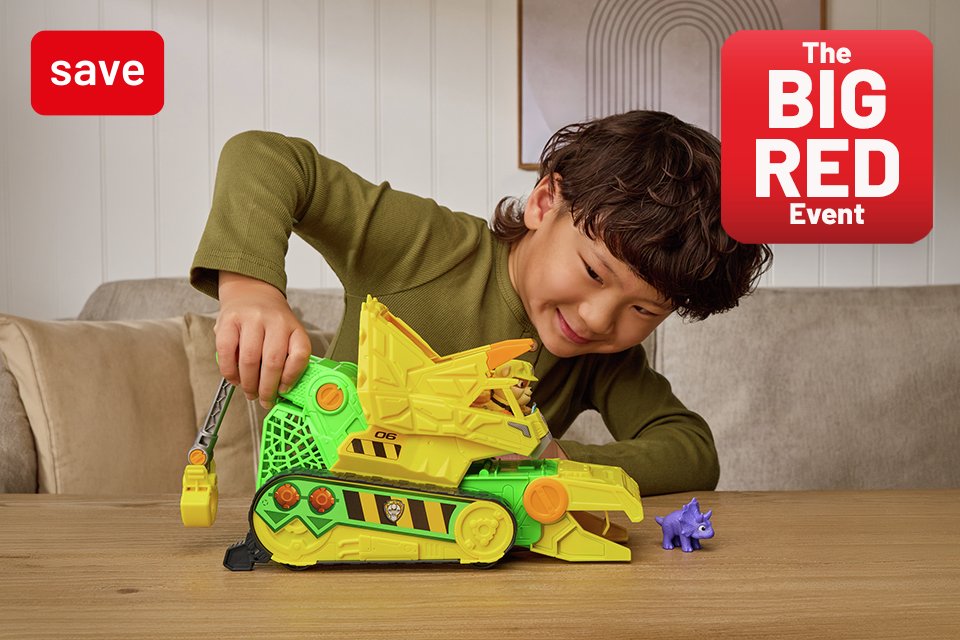 The Big Red Event. Save 30% on selected toys & nursery. Use code RED30.