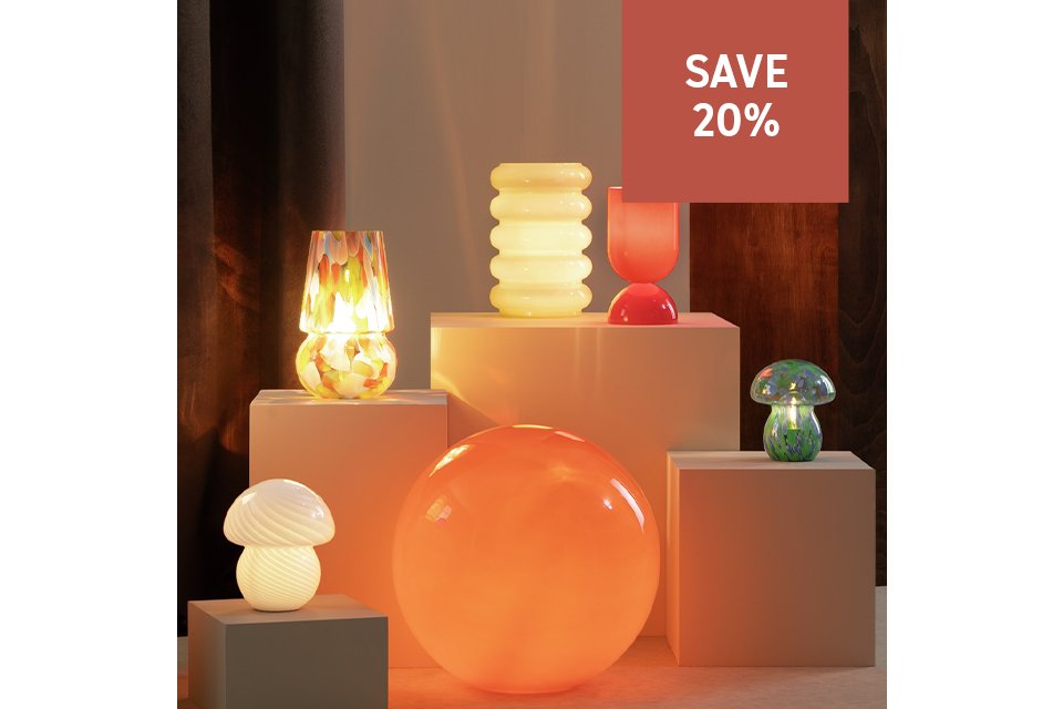 Our biggest ever lighting sale event. Save 20% on selected lighting with code LIGHT20. Shop now.
