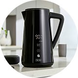 Black kettles.