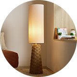 Floor lamps.