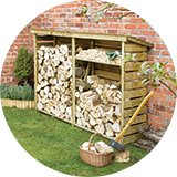 Log storage.