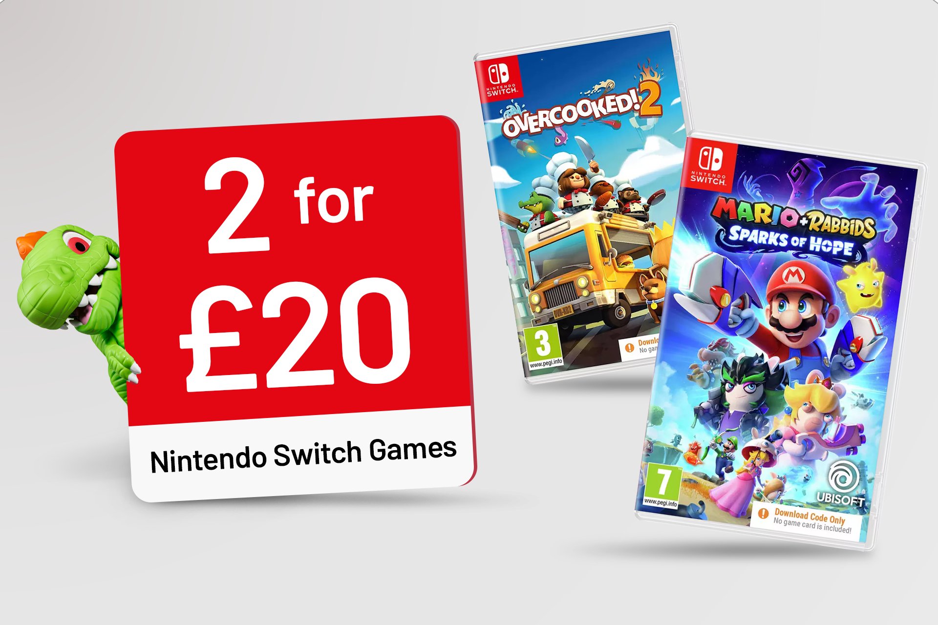 Buy 2 selected Nintendo Switch games for £20.