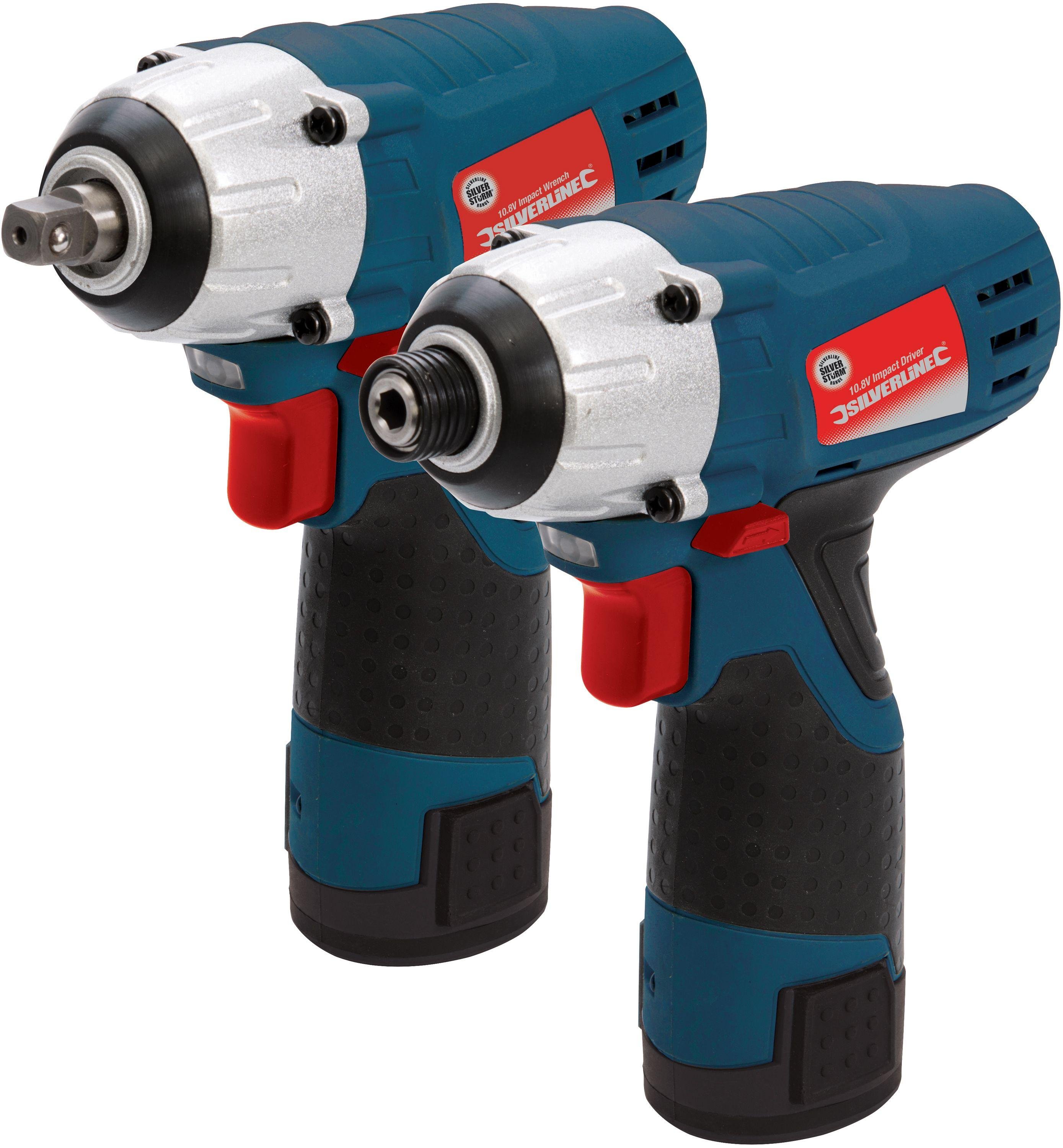 Silverstorm Cordless Impact Wrench and Driver Set - 10.8V