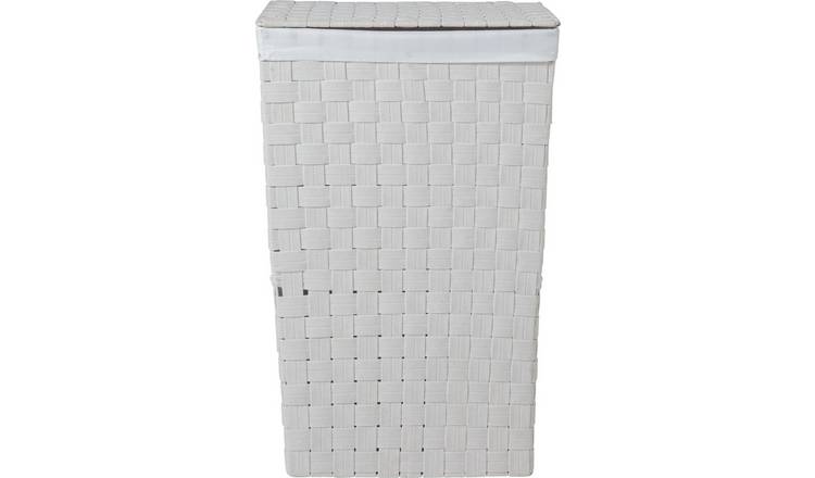 Buy Argos Home 60 Litre Yarn Laundry Bin White Laundry baskets Argos