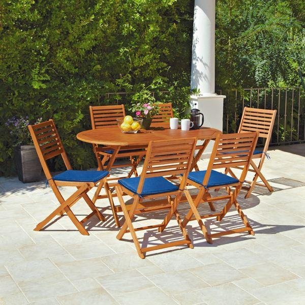 Argos Home Newbury 6 Seater Wooden Patio Set