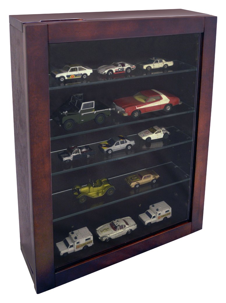 Mahogany Effect Display Cabinet