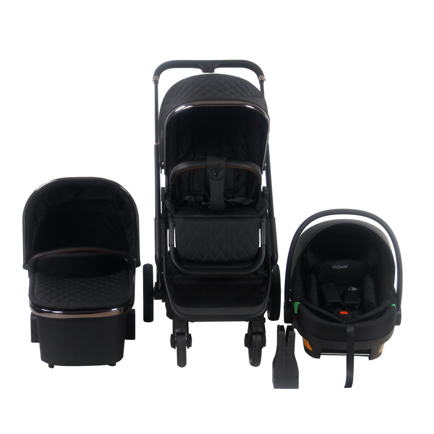 My Babiie MB500i Billie Black Twighlight iSize Travel System