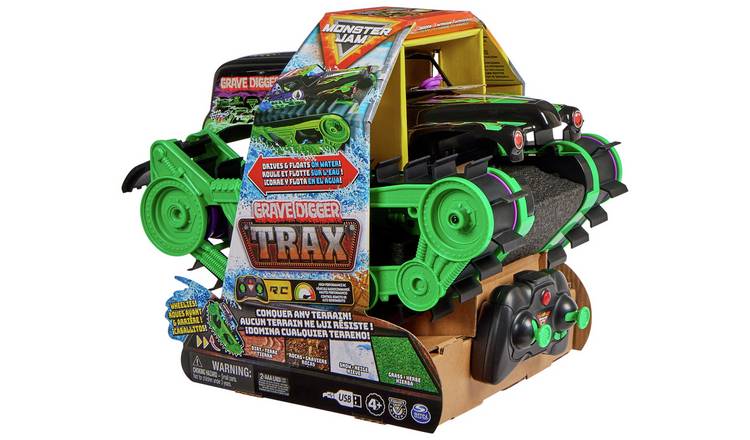 Buy Monster Jam Grave Digger Trax RC Truck Remote control vehicles Argos