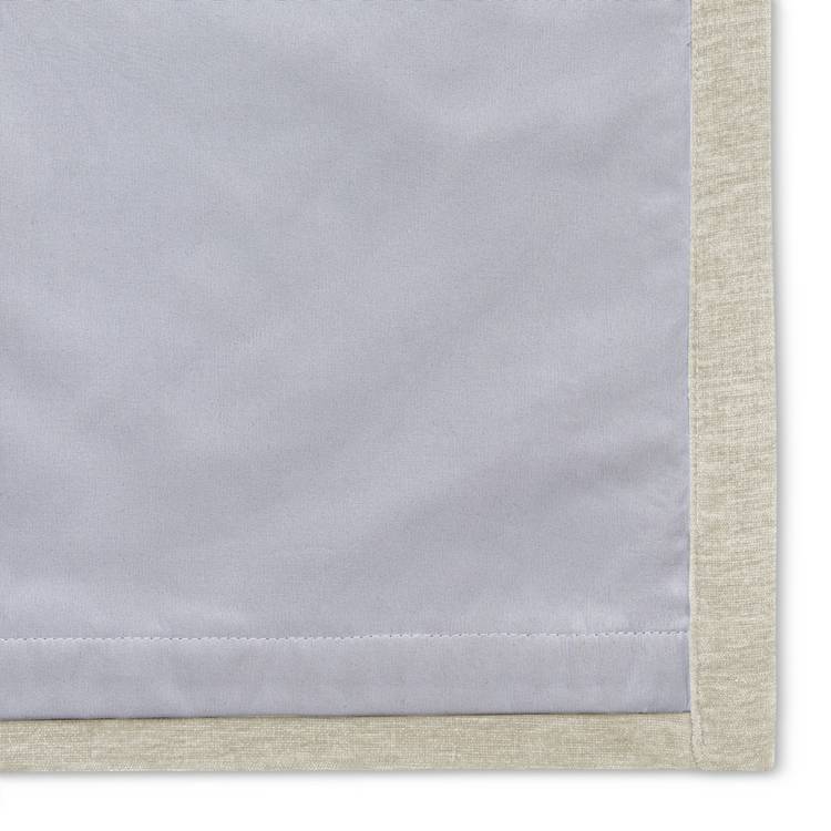 Habitat Plain Chenille Blackout Eyelet Curtains - Cream 0