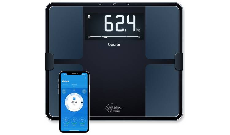 Floor scales BEURER BF850 black Bathroom scales Scale Smart home