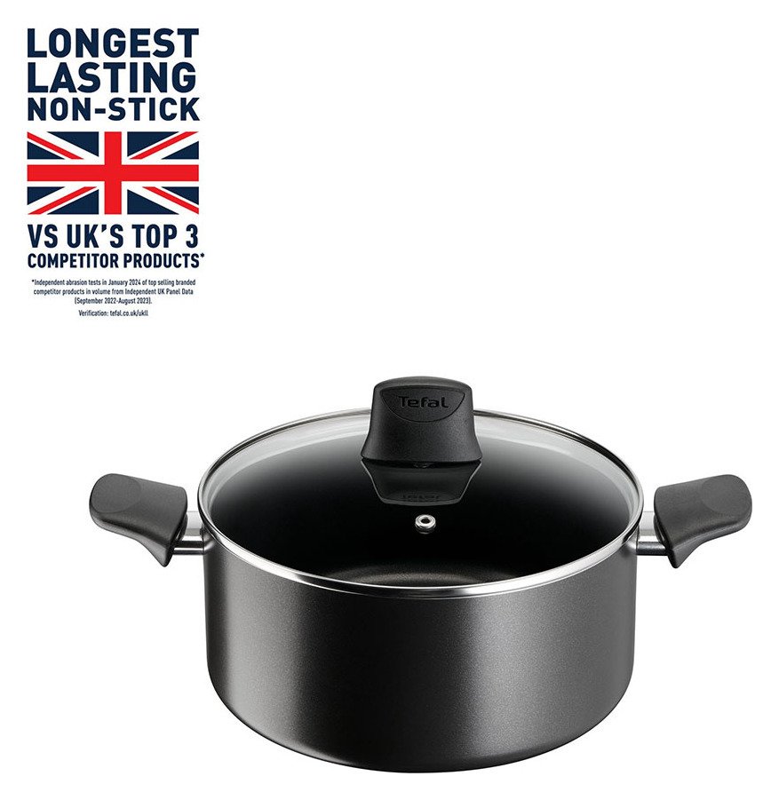 Tefal Titanium 24cm Non-Stick Aluminium Stock Pot