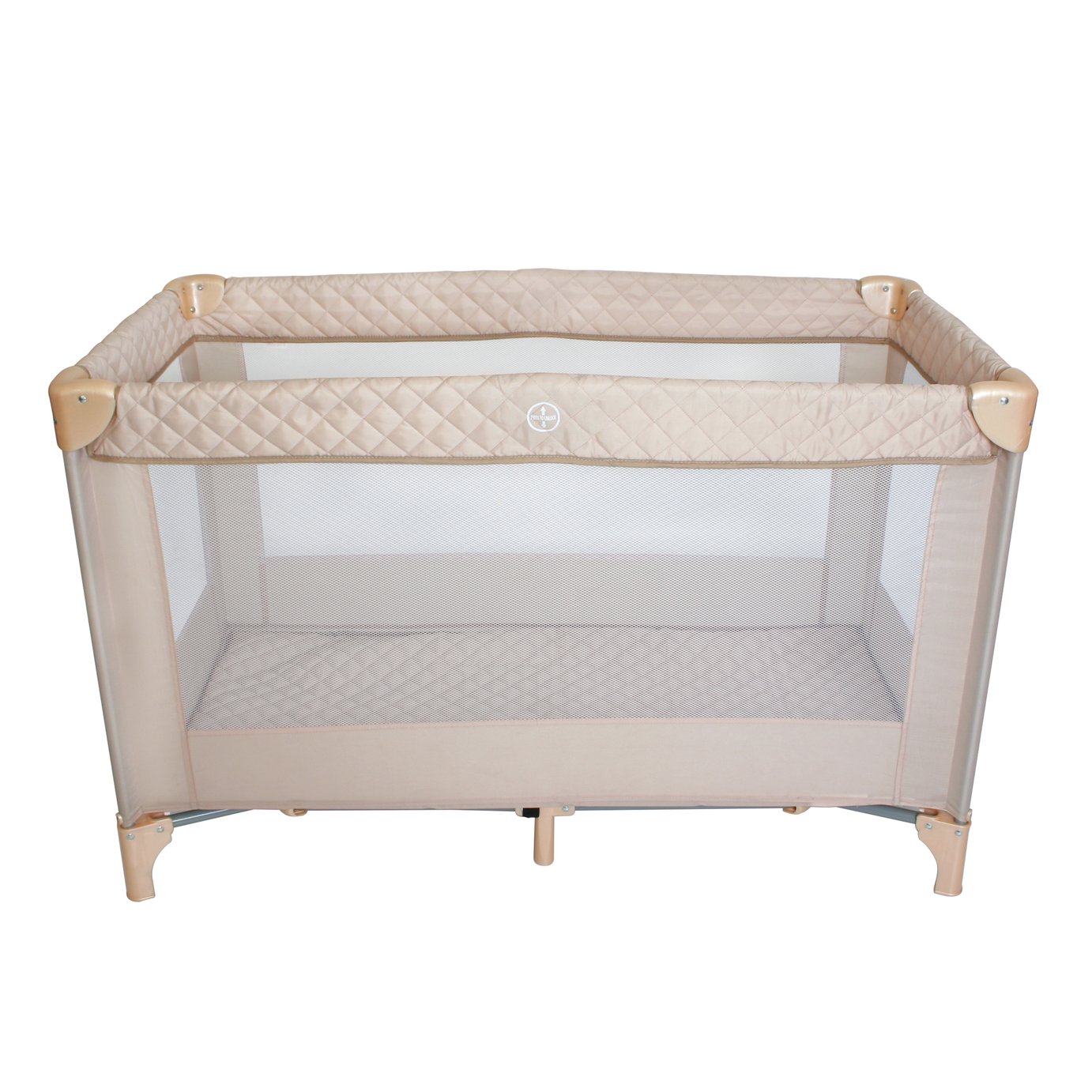 Pink travel cot