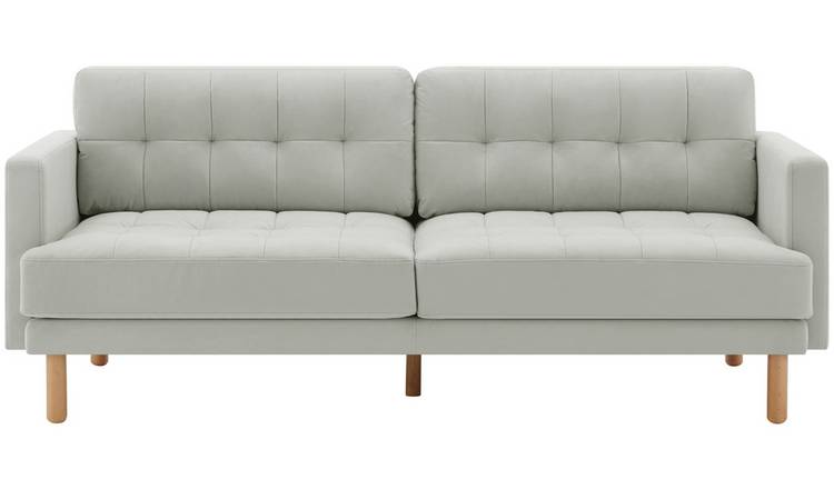 Ikea white deals leather sofa