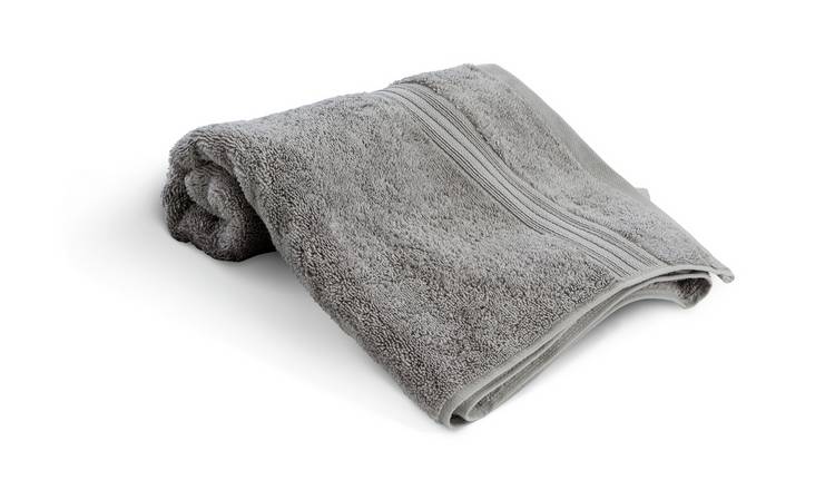 Habitat Egyptian Cotton Hand Towel - Dove Grey