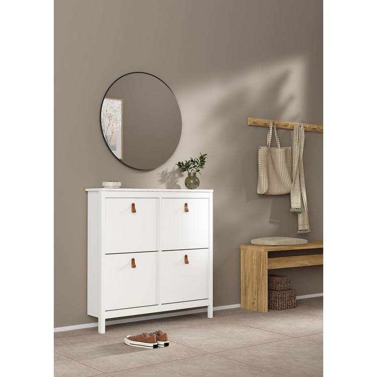 Tvilum Madrid Shoe Storage Cabinet- White 0