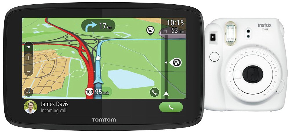 TomTom GO Essential 6 Inch Sat Nav EU Maps + Instax Mini 9