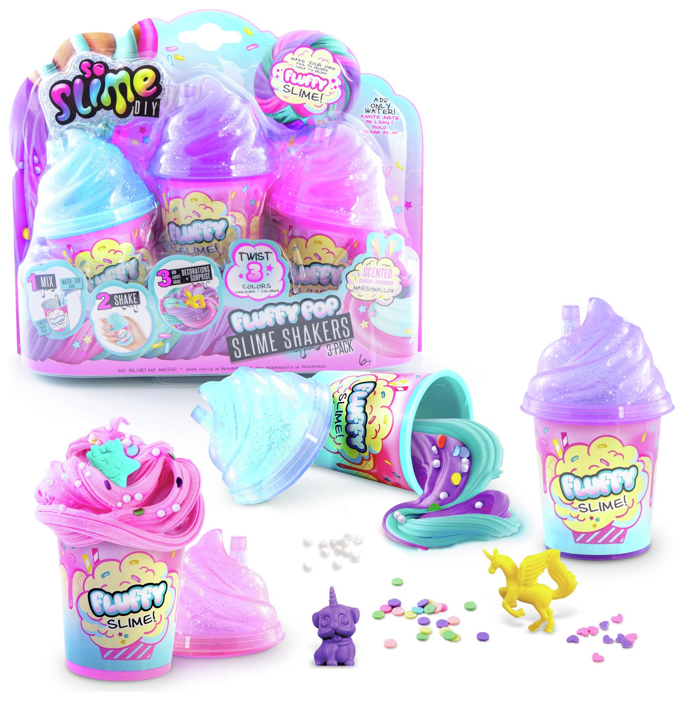 So Slime DIY FluffyPop Slime Shakers 3 Pack