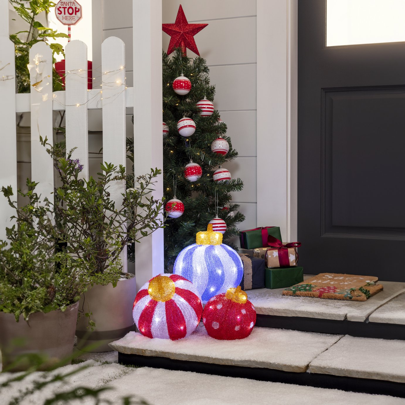 Argos Home Light Up Bauble Christmas Decorations