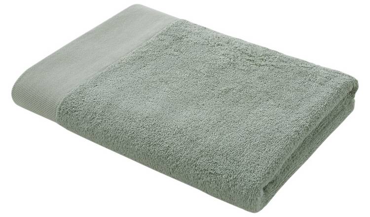 Pineapple Elephant Bamboo Combed Patterned Bath Towel- Green