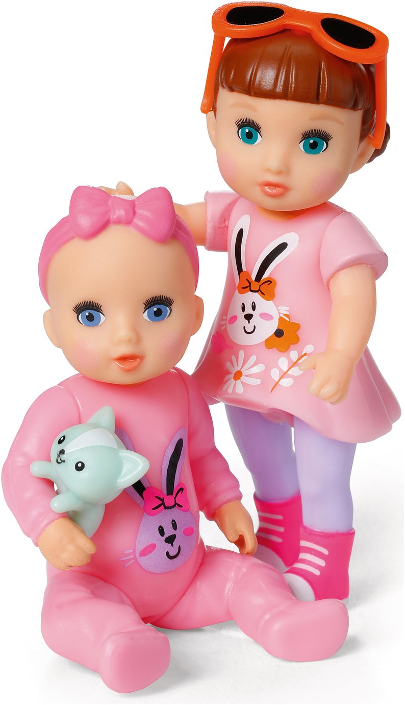 BABY born Minis Baby Sisters Pack 2 Doll - 4inch/11cm
