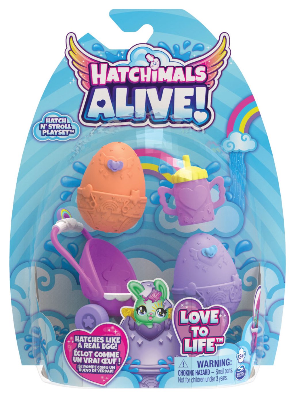 Hatchimals Alive Hatch N Stroll Nurture Egg Playset