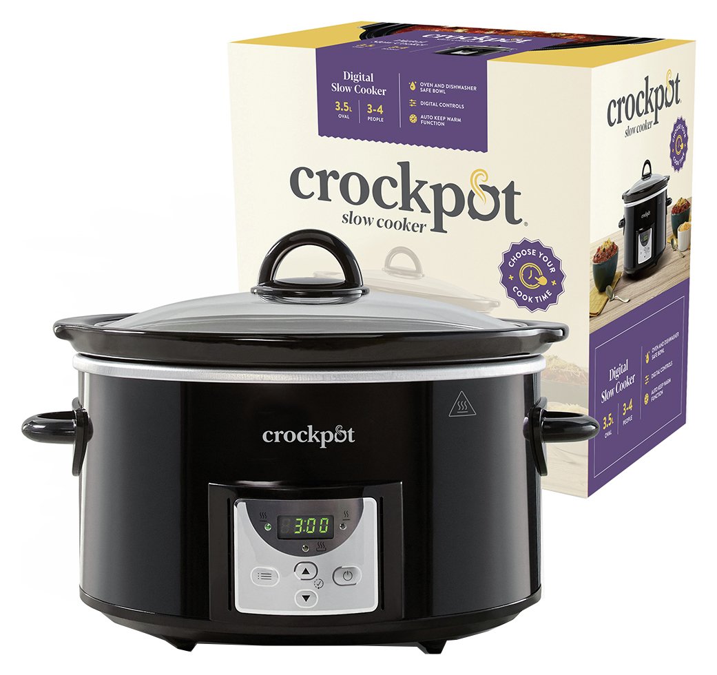 Crockpot 3.5L Digital Slow Cooker - Black