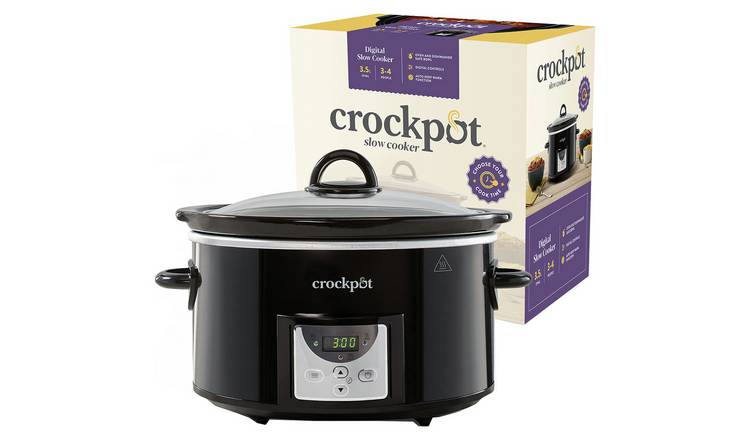 Crockpot 3.5L Digital Slow Cooker - Black