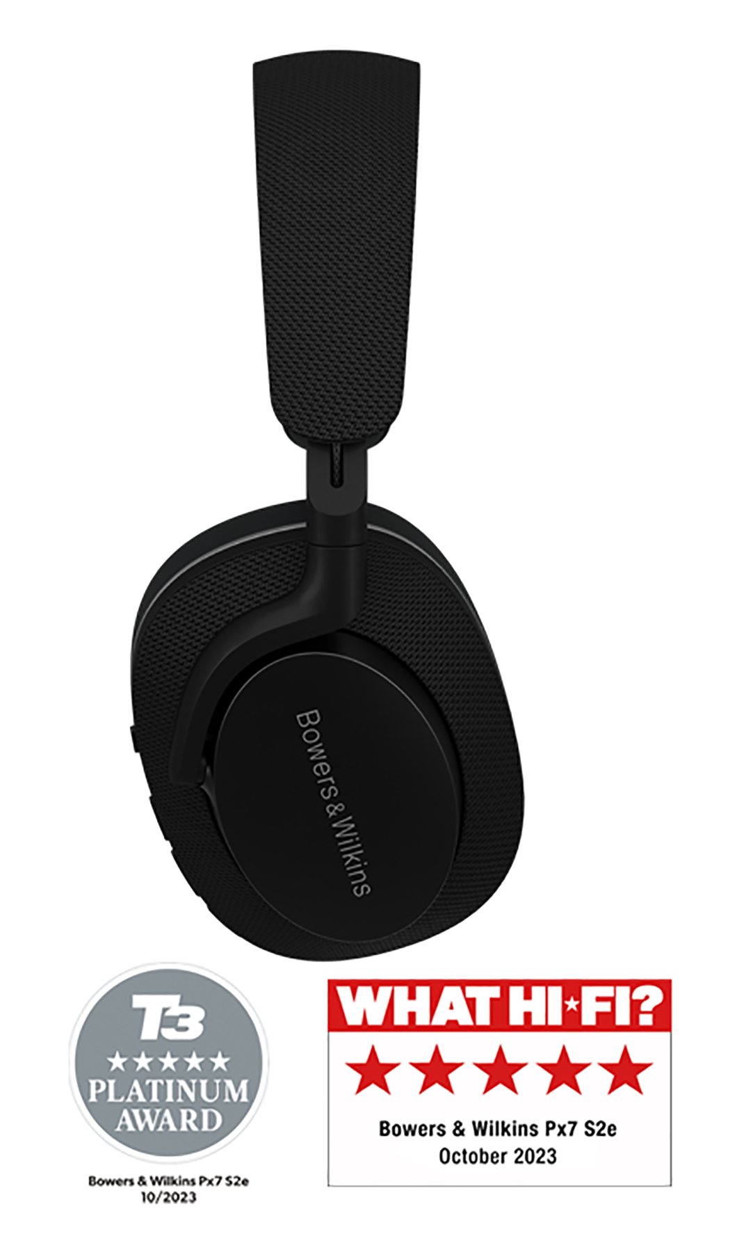 Buy Bowers & Wilkins Px7 S2e Wireless Headphones - Black