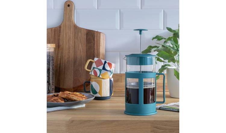 Habitat 8 Cup 1L Cafetiere - Teal